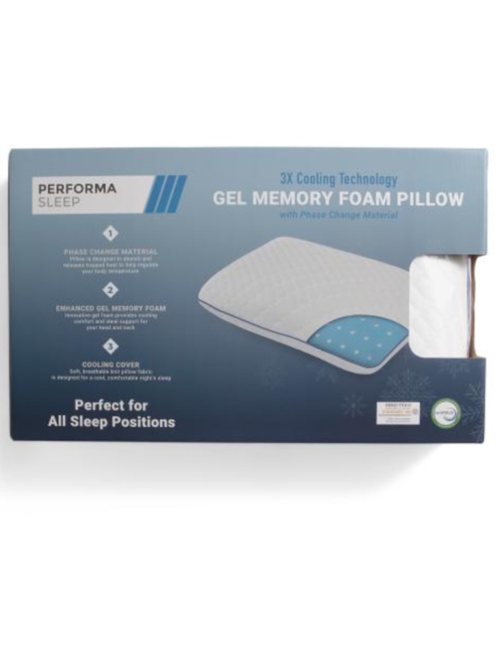 PERFORMASLEEP gel memory foam pillow